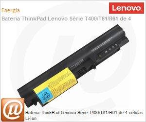 41U3196 - Bateria ThinkPad Lenovo Srie T400/T61/R61 de 4 clulas Li-Ion