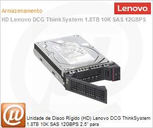 7XB7A00028 - Unidade de Disco Rgido (HD) 1.8TB Lenovo ISG SAS 12G 10K Hot-Plug 2,5" SFF G7