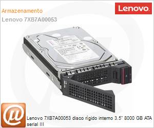 7XB7A00053 - Unidade de Disco Rgido (HD) 8TB Lenovo disco rgido interno 3.5" SATA serial III 