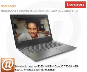 81CC0004BR - Notebook Lenovo B320-14IKBN Core i5 7200U 4GB 500GB Windows 10 Professional