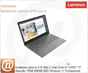 82ME000QBR - Notebook Lenovo V15 Gen2 Intel Core i5-1135G7 11 Gerao (2.4GHz 8MB 4 Ncleos) 16GB 256GB SSD Windows 11 Pro