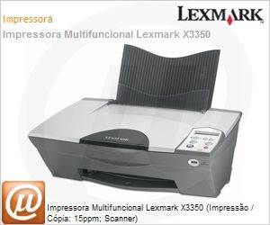 23A0033 - Impressora Multifuncional Lexmark X3350 (Impresso / Cpia: 15ppm; Scanner)