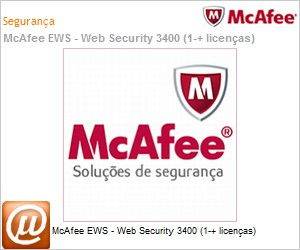 EWS-3400-SWAA - Intel Security McAfee EWS - Web Security 3400 (1-+ licenas) 
