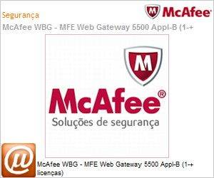 WBG-5500-BA - Intel Security McAfee WBG - MFE Web Gateway 5500 Appl-B (1-+ licenas) 