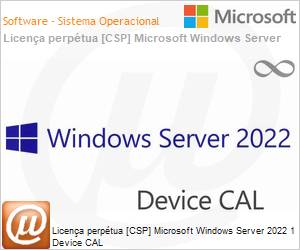 DG7GMGF0D5VXD - Licena perptua [NCE] Microsoft Windows Server 2022 1 CAL Device 