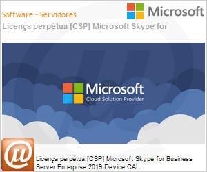 DG7GMGF0F4LPDA - Licena perptua [NCE] Microsoft Skype for Business Server Enterprise 2019 CAL Device Academic [Educacional] 