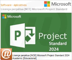 DG7GMGF0PN44A - Licença perpétua [NCE] Microsoft Project Standard 2024 Academic [Educacional] 