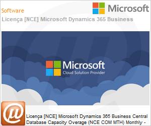 CFQ7TTC0HD3R0003P1YM - Licena [NCE] Microsoft Dynamics 365 Business Central Database Capacity Overage (NCE COM MTH) Monthly - Annual 
