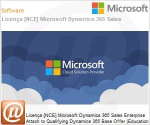 CFQ7TTC0LFF1001FP1YM - Licena [NCE] Microsoft Dynamics 365 Sales Enterprise Attach to Qualifying Dynamics 365 Base Offer [Educacional] (Education Faculty Pricing) (NCE EDU MTH) Monthly - Annual