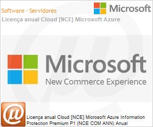 CFQ7TTC0LH9J0001P1YA - Licena anual Cloud [NCE] Microsoft Azure Information Protection Premium P1 (NCE COM ANN) Anual 