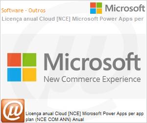 CFQ7TTC0LHQM0001P1YA - Licena anual Cloud [NCE] Microsoft Power Apps per app plan (NCE COM ANN) Anual 