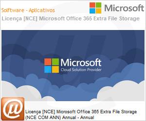 CFQ7TTC0LHS90001P1YA - Licena [NCE] Microsoft Office 365 Extra File Storage (NCE COM ANN) Annual - Annual 