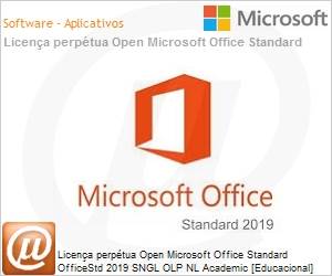 021-10597 - Licena perptua Open Microsoft Office Standard OfficeStd 2019 SGNL OLP NL Academic [Educacional] 