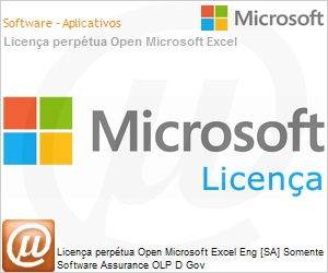 065-03674 - Licena perptua Open Microsoft Excel Eng [SA] Somente Software Assurance OLP D Gov 