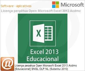 065-08114 - Licena perptua Open Microsoft Excel 2013 Acdmc [Educacional] SNGL OLP NL (Substitui 2010) 