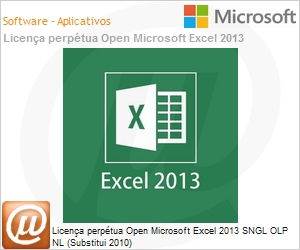 065-08133 - Licena perptua Open Microsoft Excel 2013 SNGL OLP NL (Substitui 2010) 