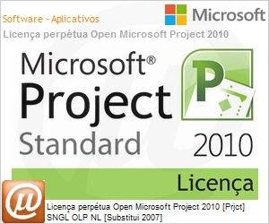076-04667 - Licena perptua Open Microsoft Project 2010 [Prjct] SNGL OLP NL [Substitui 2007] 