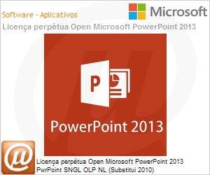 079-06205 - Licena perptua Open Microsoft PowerPoint 2013 PwrPoint SNGL OLP NL (Substitui 2010) 