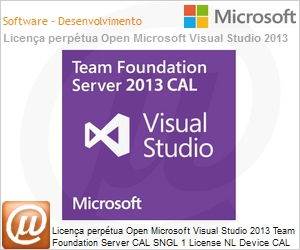 126-02004 - Licena perptua Open Microsoft Visual Studio 2013 Team Foundation Server CAL SNGL 1 License NL Device CAL 