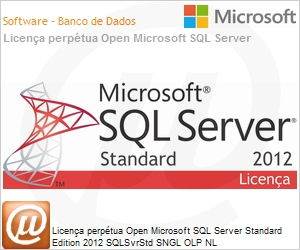 228-09884 - Licena perptua Open Microsoft SQL Server Standard Edition 2012 SQLSvrStd SNGL OLP NL 