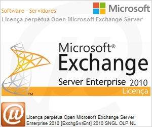 395-04363 - Licena perptua Open Microsoft Exchange Server Enterprise 2010 [ExchgSvrEnt] 2010 SNGL OLP NL [Substitui 2007] 