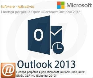 543-06057 - Licena perptua Open Microsoft Outlook 2013 Outlk SNGL OLP NL (Substitui 2010) 