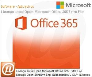 5A5-00003 - Licena anual Open Microsoft 365 Extra File Storage Open ShrdSvr SGNL SubscriptionVL OLP 1License NoLevel Addon [Qualified] [QLFD] Annual 