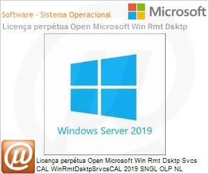6VC-03726 - Licena perptua Open Microsoft Win Rmt Dsktp Svcs CAL WinRmtDsktpSrvcsCAL 2019 SGNL OLP NL Academic [Educacional] CAL Device 