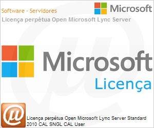 6ZH-00312 - Licena perptua Open Microsoft Lync Server Standard 2010 CAL SNGL CAL User 