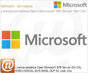 6ZH-00732 - Licena perptua Open Microsoft SfB Server Std CAL SfBSvrStdCAL 2019 SGNL OLP NL CAL User 
