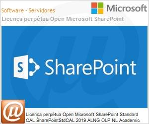 76M-01658 - Licena perptua Open Microsoft SharePoint Standard CAL SharePointStdCAL 2019 ALNG OLP NL Academic [Educacional] Student CAL User 