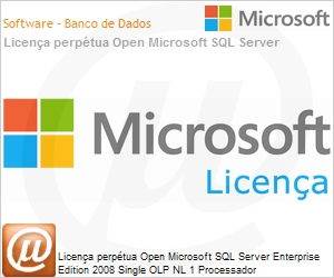 810-07509 - Licena perptua Open Microsoft SQL Server Enterprise Edition 2008 Single OLP NL 1 Processador 