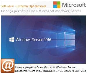 9EA-00124 - Licena perptua Open Microsoft Windows Server Datacenter Core WinSvrDCCore SGNL LicSAPk OLP 2Lic NL CoreLic [QLFD] 