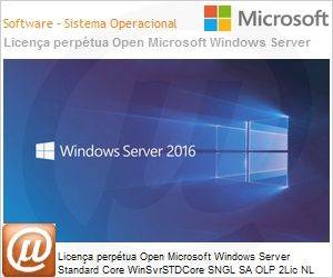 9EM-00056 - Licena perptua Open Microsoft Windows Server Standard Core WinSvrSTDCore SGNL SA OLP 2Lic NL Academic [Educacional] CoreLic 
