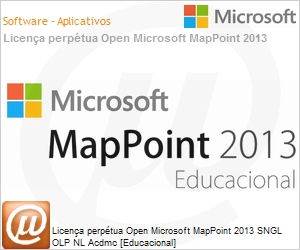 B21-01483 - Licena perptua Open Microsoft MapPoint 2013 SNGL OLP NL Acdmc [Educacional] 