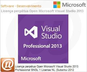 C5E-01131 - Licena perptua Open Microsoft Visual Studio 2013 Professional SNGL 1 License NL (Substitui 2012 C5E-00979) 
