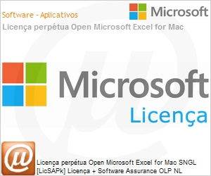 D46-00228 - Licena perptua Open Microsoft Excel for Mac SGNL [LicSAPk] Licena + Software Assurance OLP NL 