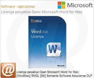 D48-00352 - Licena perptua Open Microsoft WordMac SNGL [SA] OLP NL Acdmc 