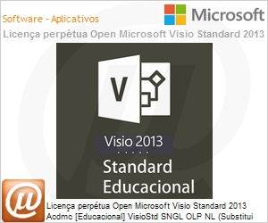 D86-05265 - Licena perptua Open Microsoft Visio Standard 2013 Acdmc [Educacional] VisioStd SNGL OLP NL (Substitui 2010) 