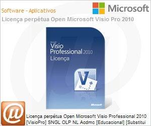 D87-04919 - Licena perptua Open Microsoft Visio Professional 2010 [VisioPro] SNGL OLP NL Acdmc [Educacional] [Substitui 2007] 