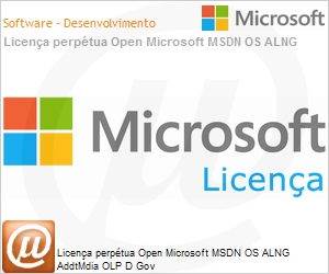 G71-04060 - Licena perptua Open Microsoft MSDN OS ALNG AddtMdia OLP D Gov 