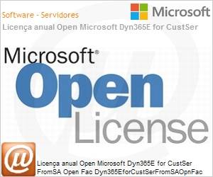 GMX-00009 - Licena anual Open Microsoft Dyn365E for CustSer FromSA Open Fac Dyn365EforCustSerFromSAOpnFac ShrdSvr SGNL OLP NL Annual Academic [Educacional] PerUsr