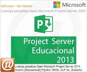 H22-02555 - Licena perptua Open Microsoft Project Server 2013 Acdmc [Educacional] PrjctSvr SNGL OLP NL (Substitui 2010) 