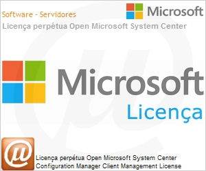J5A-00107 - Licena perptua Open Microsoft System Center Configuration Manager Client Management License [SysCtrCnfgMgrCltML] SGNL [LicSAPk] [Licena + SA] OLP NL PerOSE