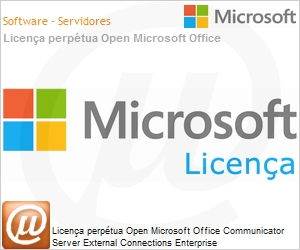 KSA-00066 - Licena perptua Open Microsoft Office Communicator Server External Connections Enterprise [OfficeCommsSvrExtConnEnt] SNGL [LicSAPk] [Licena + SA] OLP NL Acdmc [Educacional]