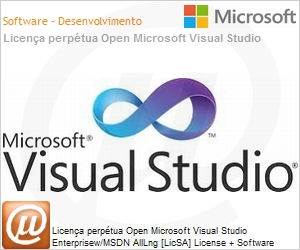 MX3-00098 - Licena perptua Open Microsoft Visual Studio Enterprisew/MSDN AllLng [LicSA] License + Software Assurance Pack OLP 1License NoLevel [Qualified] [QLFD]