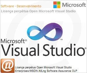 MX3-00100 - Licena perptua Open Microsoft Visual Studio Enterprisew/MSDN AllLng Software Assurance OLP 1License NoLevel [Qualified] [QLFD] 
