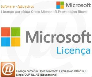 PHJ-00873 - Licena perptua Open Microsoft Expression Blend 3.0 Single OLP NL AE [Educacional] 