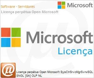 Q9F-00099 - Licena perptua Open Microsoft SysCtrSrvcMgrSvrwSQL SNGL [SA] OLP NL 