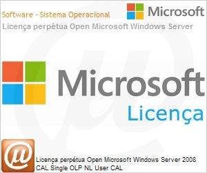 R18-02709 - Licena perptua Open Microsoft Windows Server 2008 CAL Single OLP NL User CAL 